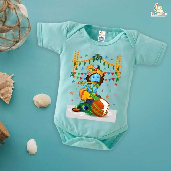 Babywish Dahi Handi Romper Brother Sister Matching dress for DHNDI - Image 5