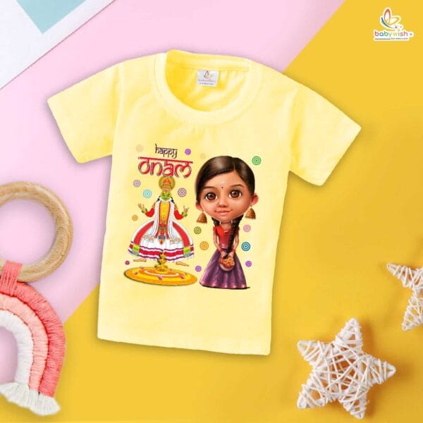 Babywish Onam Festivals Boys and Girls T-Shirt  Onam T-Shirts Half Sleeve - Image 3