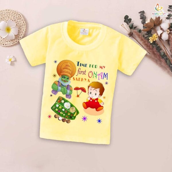 Babywish Onam Festivals Boys and Girls T-Shirt  Onam T-Shirts Half Sleeve