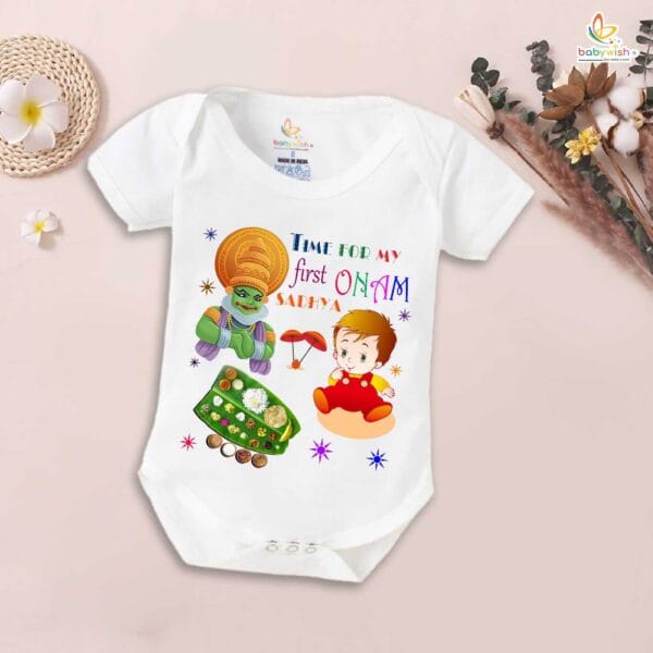 Babywish Onam Romper Brother Sister Matching dress for ONAM