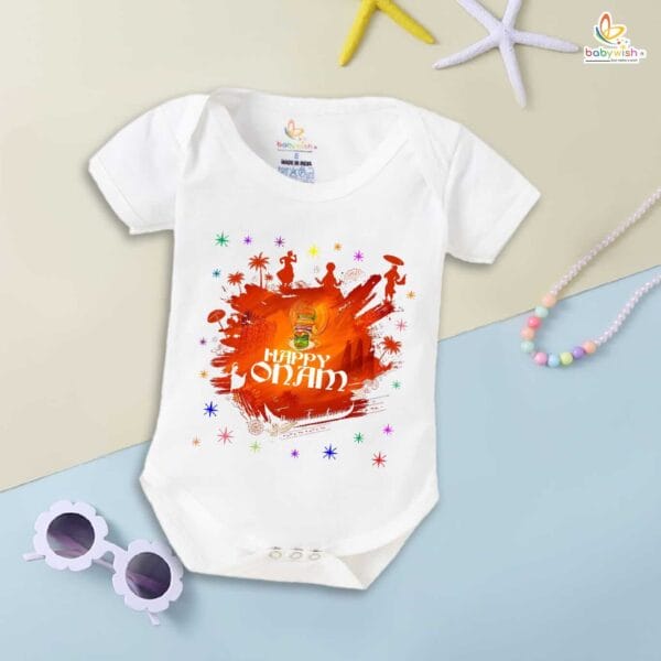 Babywish Onam Romper Brother Sister Matching dress for ONAM
