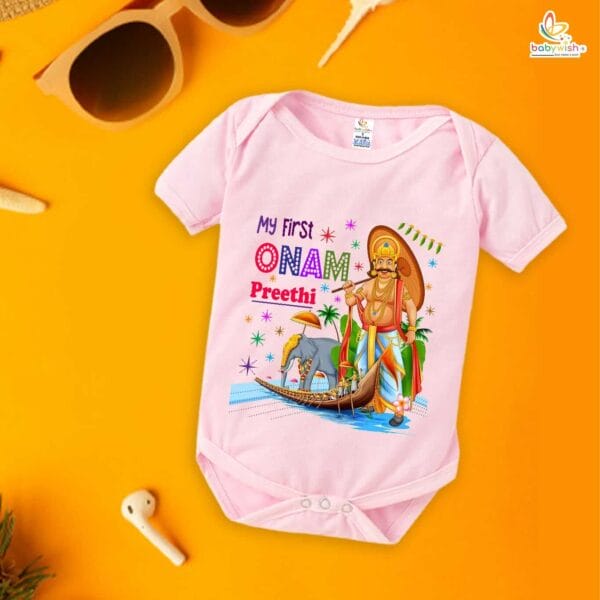 Babywish Onam Romper Brother Sister Matching dress for ONAM - Image 4