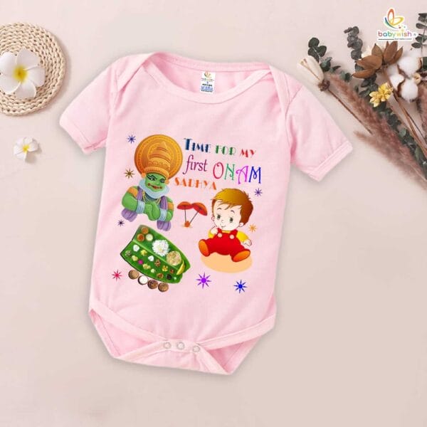 Babywish Onam Romper Brother Sister Matching dress for ONAM - Image 4