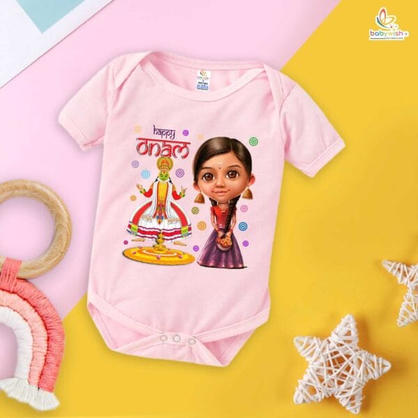 Babywish Onam Romper Brother Sister Matching dress for ONAM - Image 4