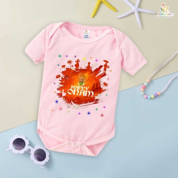 Babywish Onam Romper Brother Sister Matching dress for ONAM - Image 4