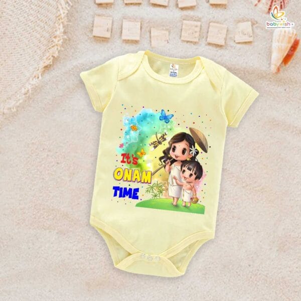 Babywish Onam Romper Brother Sister Matching dress for ONAM - Image 3