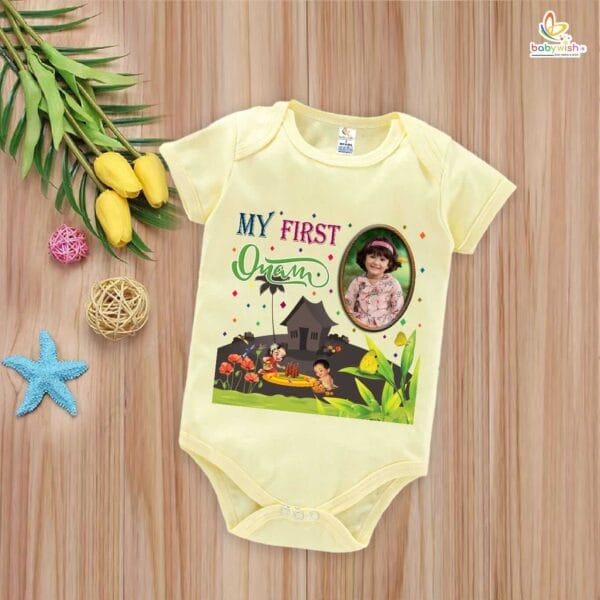Babywish Onam Romper Brother Sister Matching dress for ONAM - Image 3