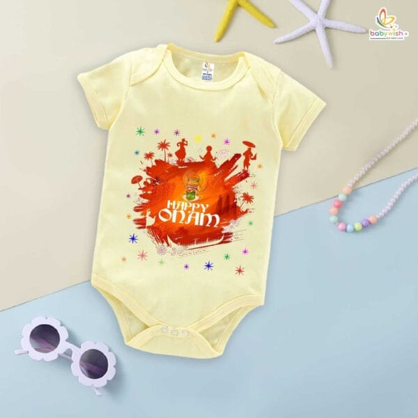 Babywish Onam Romper Brother Sister Matching dress for ONAM - Image 3