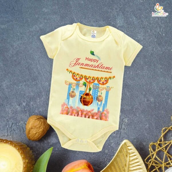 Babywish Dahi Handi Romper Brother Sister Matching dress for DHNDI - Image 3