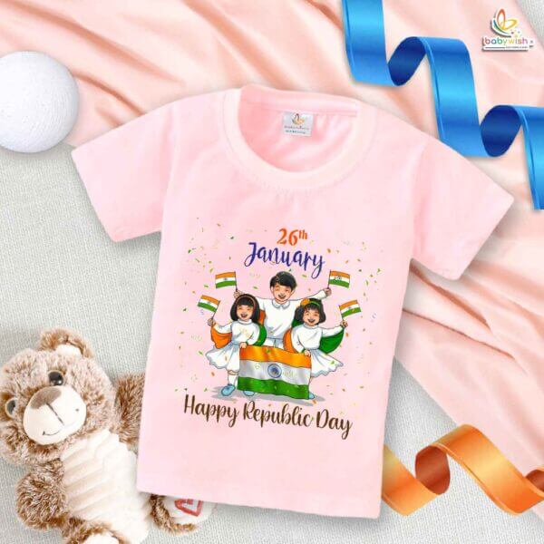 Babywish Republic Day T-shirt My First Republic Day T-shirt 26th January Happy Republic Day Group Dance - Image 3