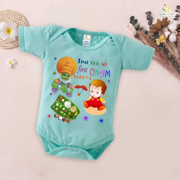 Babywish Onam Romper Brother Sister Matching dress for ONAM - Image 5