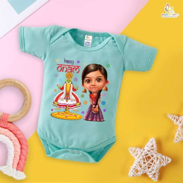 Babywish Onam Romper Brother Sister Matching dress for ONAM - Image 5