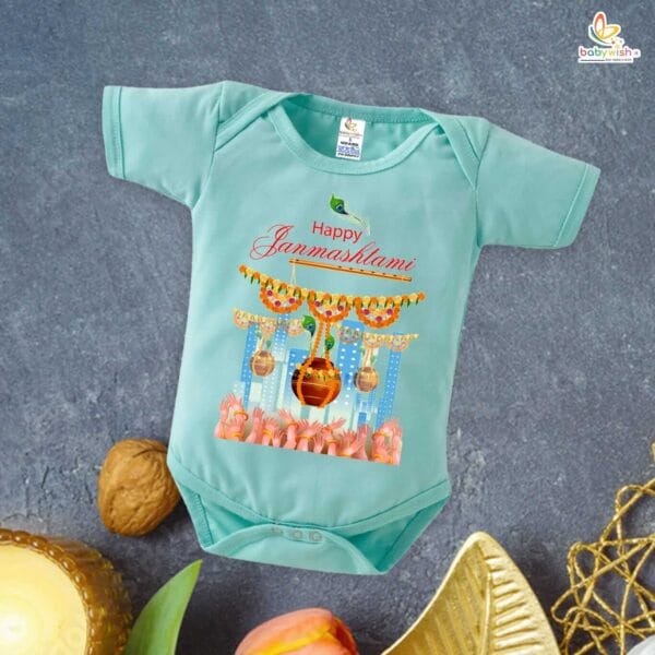 Babywish Dahi Handi Romper Brother Sister Matching dress for DHNDI - Image 5