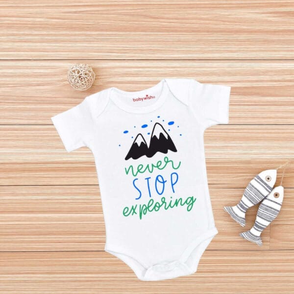 Baby Newborn Bodysuits romper Half Sleeve Envelope Neck Onesies Outfit - Image 2