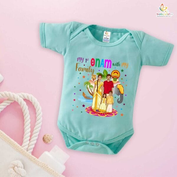 Babywish Onam Romper Brother Sister Matching dress for ONAM - Image 5