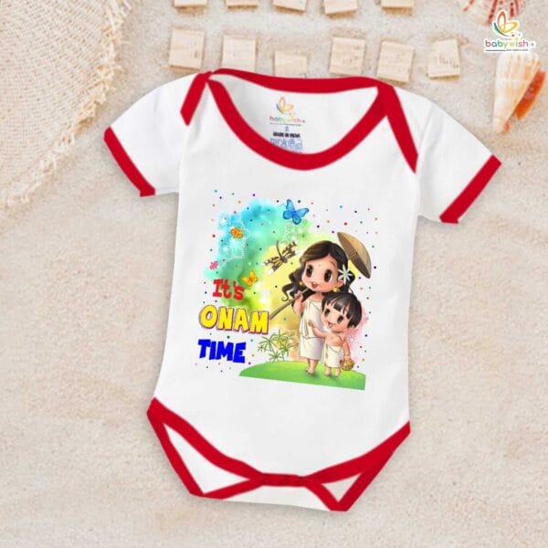Babywish Onam Romper Brother Sister Matching dress for ONAM - Image 2