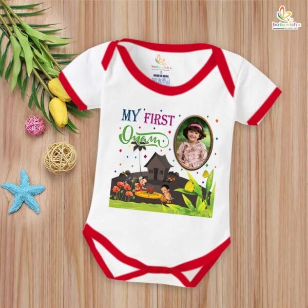 Babywish Onam Romper Brother Sister Matching dress for ONAM - Image 2