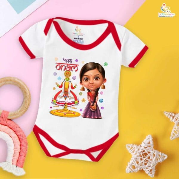 Babywish Onam Romper Brother Sister Matching dress for ONAM - Image 2