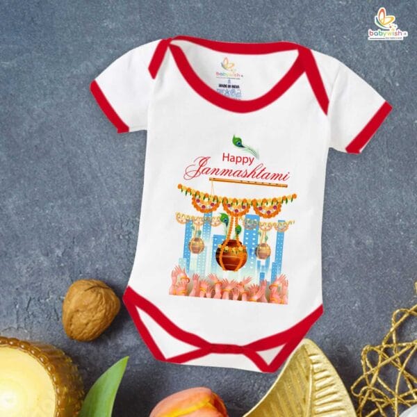 Babywish Dahi Handi Romper Brother Sister Matching dress for DHNDI - Image 2