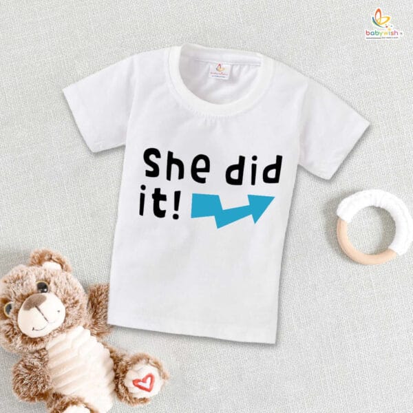 Rakshabandhan Special Combo White T-Shirts Sets for Brother and Sister Combo Pack of 2 - Image 2