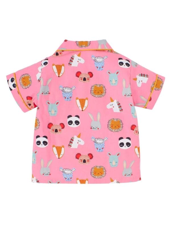 Kids Sleepsuit for Baby Boy’s and Girl’s Topwear and Pajamas Set Long Sleeve Sleepwear Baby Clothing Sets - Pink Panda Printed - Image 3