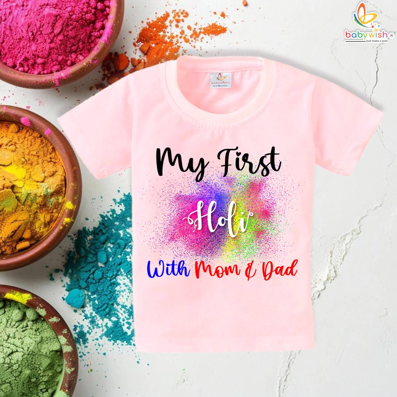 Holi t shirt for kids