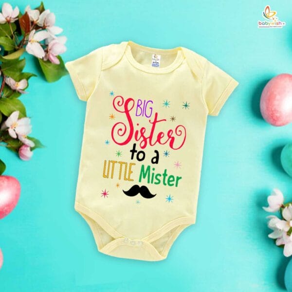 Babywish Rakshabandhan Romper Brother Sister Matching dress Rakshabandhan gift for Rakhi - Image 3