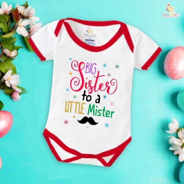 Babywish Rakshabandhan Romper Brother Sister Matching dress Rakshabandhan gift for Rakhi - Image 2
