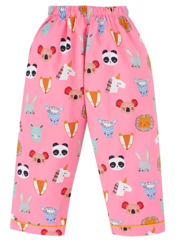 Kids Sleepsuit for Baby Boy’s and Girl’s Topwear and Pajamas Set Long Sleeve Sleepwear Baby Clothing Sets - Pink Panda Printed - Image 5