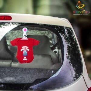 Baby on Board Car Decals Cloth Safety Sign Board with Hanger & Vacuum suction cup
