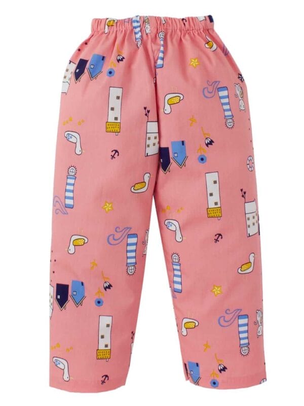 Kids Sleepsuit for Baby Boy’s and Girl’s Topwear and Pajamas Set Long Sleeve Sleepwear Baby Clothing Sets - Pink Swan Print - Image 5