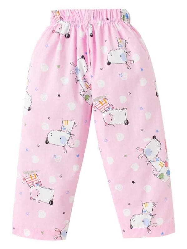 Kids Sleepsuit for Baby Boy’s and Girl’s Topwear and Pajamas Set Long Sleeve Sleepwear Baby Clothing Sets - Pink Star Print - Image 5