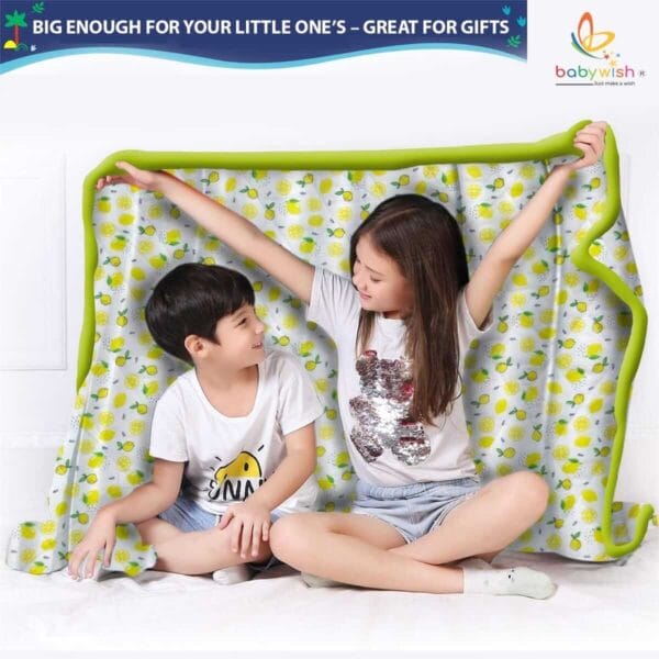 GOTS Certified Organic Muslin Baby Dohar Blanket for Newborn Soft Crib All Seasons Quilt for Microfiber Giftset - Image 3