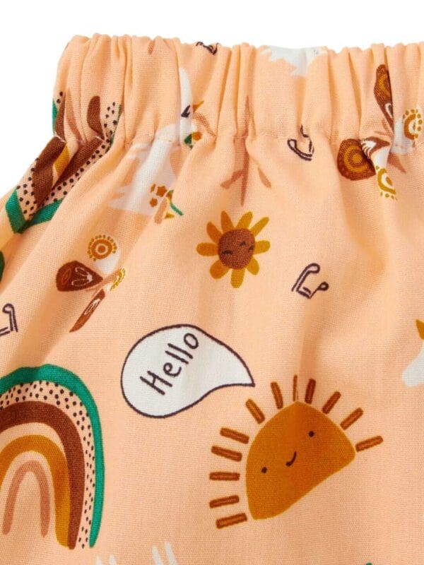 Kids Sleepsuit for Baby Boy’s and Girl’s Topwear and Pajamas Set Long Sleeve Sleepwear Baby Clothing Sets - Peach Apollo Print - Image 6