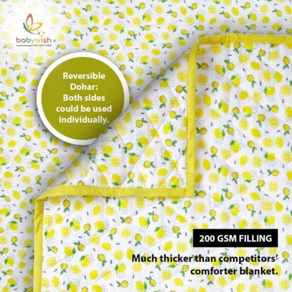 GOTS Certified Organic Muslin Baby Dohar Blanket for Newborn Soft Crib All Seasons Quilt for Microfiber Giftset - Image 9