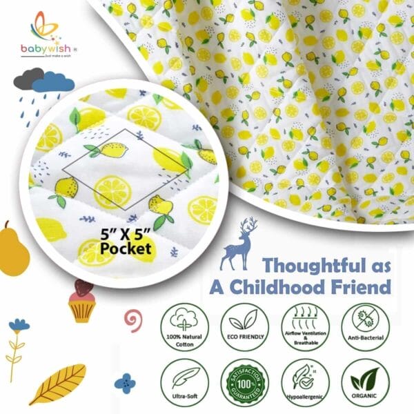 GOTS Certified Organic Muslin Baby Dohar Blanket for Newborn Soft Crib All Seasons Quilt for Microfiber Giftset - Image 8