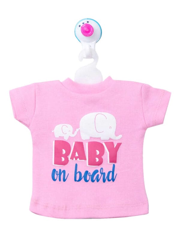 Baby on Board Car Decals Cloth Safety Sign Board with Hanger & Vacuum suction cup - Image 2