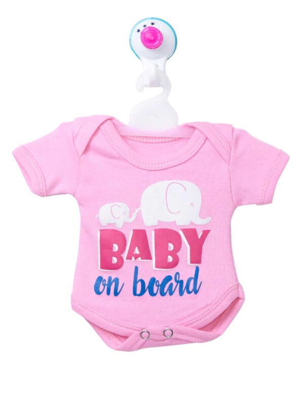 Baby on Board Car Decals Cloth Safety Sign Board with Hanger & Vacuum suction cup - Image 4