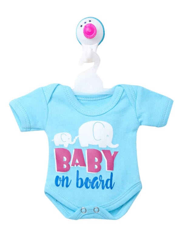 Baby on Board Car Decals Cloth Safety Sign Board with Hanger & Vacuum suction cup - Image 2