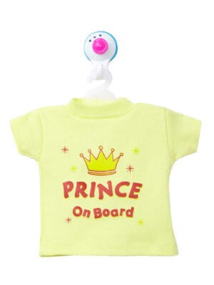 Baby on Board Car Decals Cloth Safety Sign Board with Hanger & Vacuum suction cup