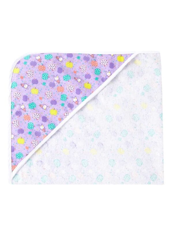 Baby Flannel hooded towels for new born Fruits Printed Bath Towel for Boys and Girls Infants kids towel - Image 2