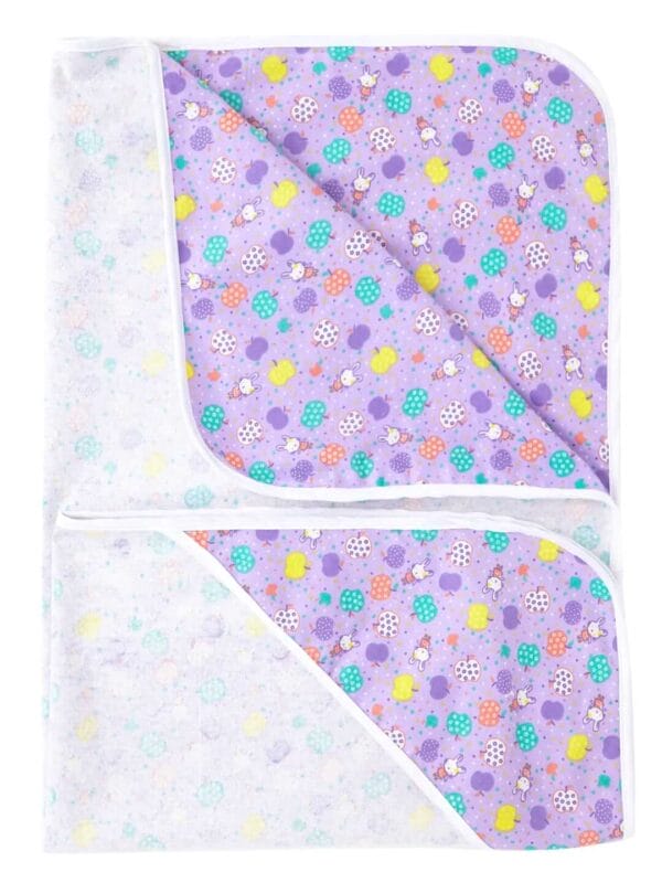 Baby Flannel hooded towels for new born Fruits Printed Bath Towel for Boys and Girls Infants kids towel - Image 3