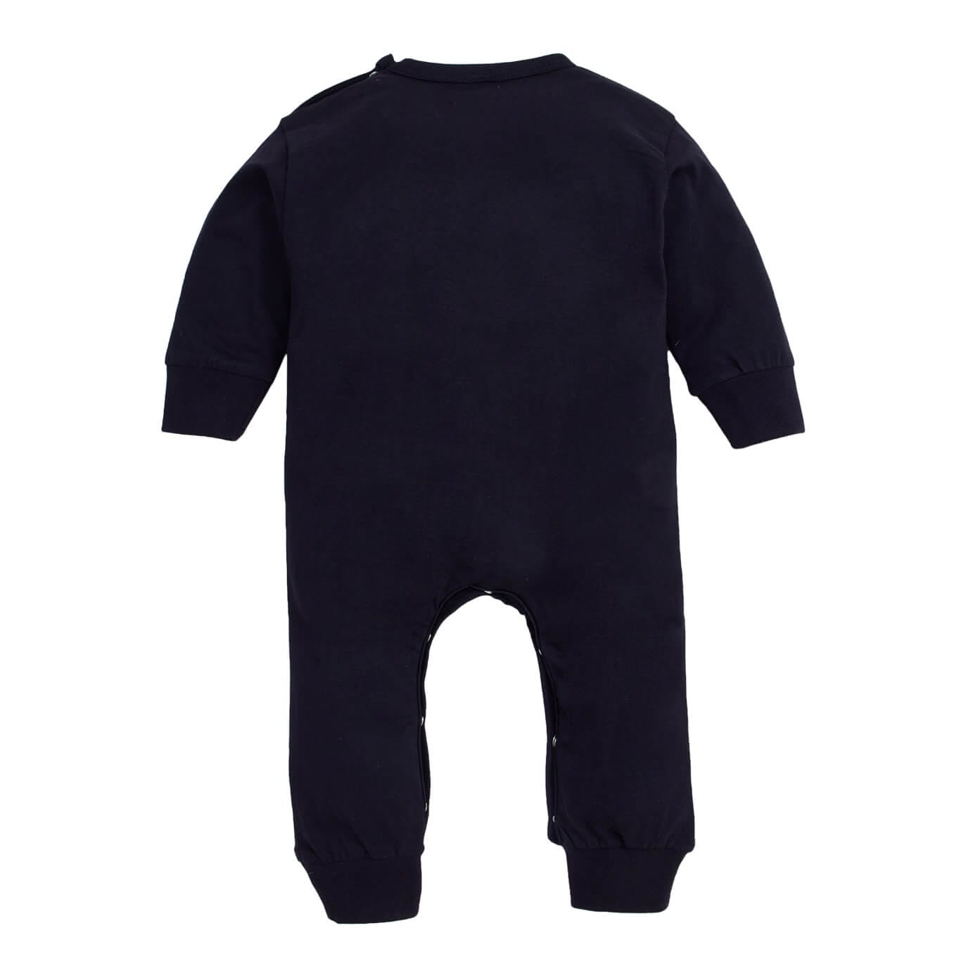 Baby Christmas Glitter Outfit – My First Christmas Glitter Print Full Sleeve Romper for Babies | Soft Cotton Festive Jumpsuit with Christmas Tree Design | Colors: Red & Black | Size 0–12 Months | Babywish - Image 6