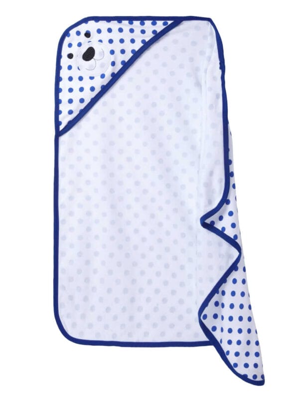 Baby Flannel hooded towels for new born Polka Dot Printed Bath Towel for Boys and Girls Infants kids towel - Image 2