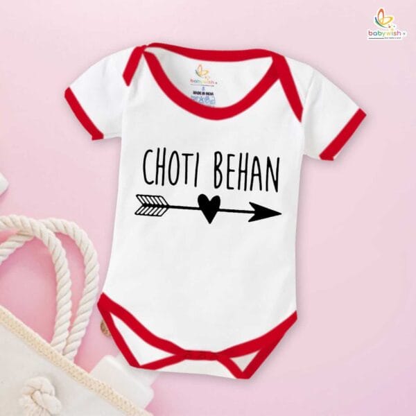 Babywish Rakshabandhan Romper Brother Sister Matching dress Rakshabandhan gift for Rakhi - Image 2