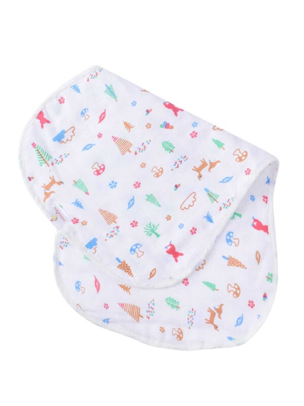 Organic Burp Cloths for Baby Boys and Girl Triple Layer Multipurpose Muslin Burp Gift set - Feather,Unicorn & Jungle Theme Set of 3 - Image 5