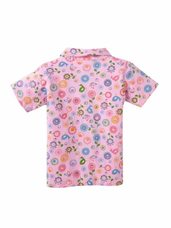Kids Sleepsuit for Baby Boy’s and Girl’s Topwear and Pajamas Set Long Sleeve Sleepwear Baby Clothing Sets - Floral Theme Pink - Image 3