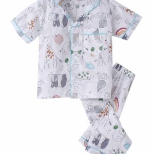 Kids Sleepsuit for Baby Boy’s and Girl’s Topwear and Pajamas Set Long Sleeve Sleepwear Baby Clothing Sets - Color Zoo