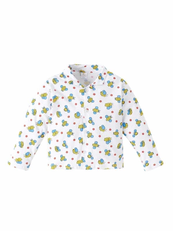 Kids Sleepsuit for Baby Boy’s and Girl’s Topwear and Pajamas Set Long Sleeve Sleepwear Baby Clothing Sets - Yellow Butterfly Print - Image 2
