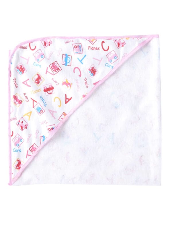 Baby Flannel hooded towels for new born Alphabets Printed Bath Towel for Boys and Girls Infants kids towel - Image 8